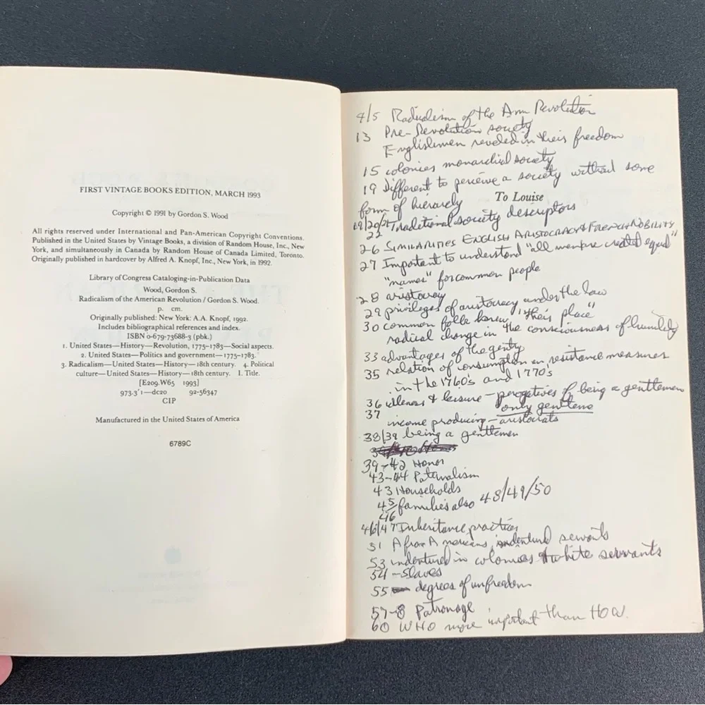 The Radicalism of the American Revolution by Gordon S. Wood. 1993.